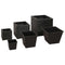 vidaXL - Plantenbakken - verhoogd - 3 - st - poly - rattan - zwart