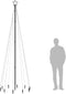 vidaXL - Kerstboom - met - grondpin - 310 - LED's - blauw - 300 - cm