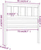 vidaXL - Hoofdbord - 81x4x100 - cm - massief - grenenhout - honingbruin