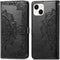 imoshion Hoesje Geschikt voor iPhone 15 Hoesje Met Pasjeshouder - imoshion Mandala Bookcase - Zwart