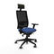 Bureaustoel met hoofdsteun Piqueras y Crespo 3D066G1 Marineblauw