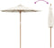 vidaXL - Tuinparasol - Crème - Wit - 240x260 - cm - in - Bamboe