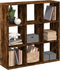 vidaXL - Kamerscherm - / - boekenkast - 102x29x103,5 - cm - hout - gerookt - eiken