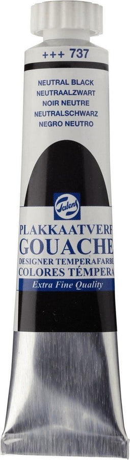 Plakkaatverf - 800 Zilver - Gouache extra fine - Talens - 20 ml