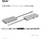 Club 3D CSV-1594 - USB Gen1 Type-C 9-in-1 hub - HDMI VGA 2x USB Gen1 Type-A RJ45 SD/Micro SD - Zilver