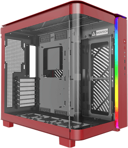 Montech King 95 - Tower - ATX/Micro-ATX/Mini-ITX - Gehard glas - Rood