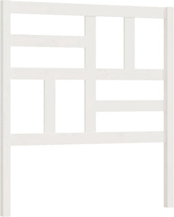vidaXL - Hoofdbord - 81x4x104 - cm - massief - grenenhout - wit