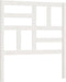 vidaXL - Hoofdbord - 81x4x104 - cm - massief - grenenhout - wit