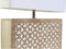 Bureaulamp DKD Home Decor Bruin Polyester Wit Mangohout 50 W (33 x 12 x 41 cm)