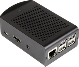 Joy-it rb-alucase+06 SBC-behuizing Geschikt voor serie: Raspberry Pi® Met bevestigingslasplaat Zwart
