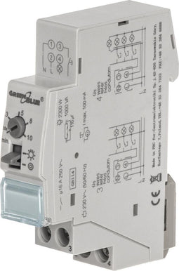 GreenBlue GB114 - Tijdrelais Multifunctioneel - Trappenhuisverlichting Tijdschakelaar 30s-10min - Wit