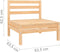 vidaXL - 4-delige - Loungeset - massief - grenenhout