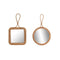 Wandspiegel Home ESPRIT Natuurlijk 24 x 2,5 x 40 cm (2 Stuks)