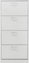 VDD - Schoenenkast - 4 opbergcompartimenten - 30x60x148 - Wit
