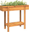 vidaXL - Plantenbak - verhoogd - 90x30x75 - cm - massief - acaciahout