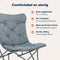 TRVLMORE Comfort Lounge - Campingstoel - Opvouwbaar - 135 kg draagvermogen - Grijs