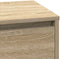 vidaXL - Nachttafel - met - LED - in - Sonoma - Eik - - - 71x34,5x75 - cm - - - Geengineerd - Hout
