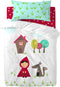 Dekbedovertrek set HappyFriday Mr Fox Grandma Multicolour Wieg voor baby's 2 Onderdelen