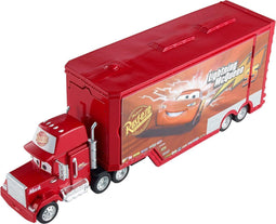 Mattel Disney Cars - Transformerende Mack Toren Sprong - Stuntset met val-en-stuiter actie - Rood