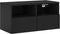 vidaXL - Tv-wandmeubel - 60x30x30 - cm - bewerkt - hout - zwart