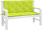 vidaXL - Tuinbankkussen - 120x(50+50)x7 - cm - oxford - stof - felgroen