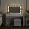 vidaXL - Kaptafel - met - LED-verlichting - 100x40x120 - cm - wit