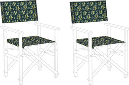 Beliani CINE - Ligstoeldoek set van 2 - Groen - Kunststof