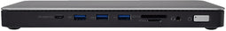 V7 DOCKTB4PT - Dockingstation - 1x USB 3.2 Gen1 5Gb/s 2x USB 3.2 Gen2 10Gb/s 1x USB-C 2x DisplayPort 3x Thunderbolt 4 - Hoogte 22mm