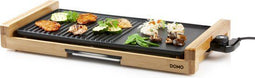 DOMO DO8311TP - Bakplaat - Teppanyaki grill - 51 x 26 cm - Hout Zwart