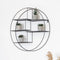 Genk Wandplank Rond - Wandplank - Ø47 cm - Diepte 10 cm - Zwart Staal