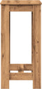 vidaXL - Bartafel - 51x50x103,5 - cm - bewerkt - hout - artisanaal - eikenkleurig