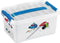 Sunware - Q-line naaidoos met inzet 6L wit blauw - 30 x 20 x 14,7 cm