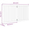 vidaXL - Hondenhek - inklapbaar - 2 - panelen - 160 - cm - populierenhout - zwart