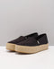 TOMS Valencia - Dames Espadrilles - Canvas met verhoogde zool - Zwart - Maat 39