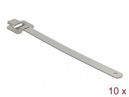 DeLOCK Herbruikbare RVS kabelbinders met vouwsluiting