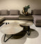 Oist Design Lauro L Coffee Table - Aluminium Champagne - 80 x 80 x 32 cm