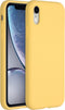 Accezz Hoesje Geschikt voor iPhone Xr Hoesje Siliconen - Accezz Liquid Silicone Backcover - geel