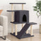 vidaXL - Kattenmeubel - met - sisal - krabpalen - 97 - cm - lichtgrijs
