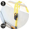 Dunlop Spanband 5 M - Ratel - Tot 150 KG - Geel (2 stuks)