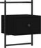 vidaXL - Nachtkastjes - 2 - st - wandgemonteerd - 35x30x51 - cm - bewerkt - hout - zwart