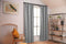 Larson - Luxe effen blackout gordijn - met haken - 3m x 2.5m - Lichtgrijs