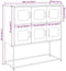 vidaXL - Dressoir - 100,5x39x107 - cm - koudgewalst - staal - wit