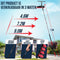 Aqualitá® Telescopische Wasborstel P-34 - Telescoopsteel 7,2M - Waterdoorvoer Zeepdispenser - Rood Zwart
