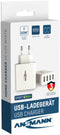 Ansmann HC430 - USB-oplader 30 W 4x USB-A - Wit