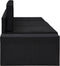 vidaXL - Driezitsbank - sectioneel - poly - rattan - zwart