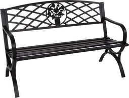 Lesli Living Oxford - Tuinbank - Compact staal - Zwart
