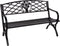 Lesli Living Oxford - Tuinbank - Compact staal - Zwart