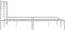 vidaXL - Bedframe - met - hoofdbord - metaal - wit - 160x200 - cm