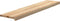 vidaXL - Traptreden - 2 - st - 120x30x2 - cm - onbehandeld - massief - eikenhout