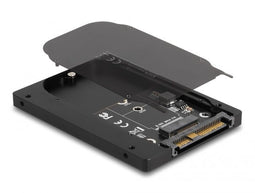 Delock U.2 SFF-8639 naar M.2 NVMe Converter - 2.5" Externe Behuizing - PCI-e 4.0 x4 - Zwart